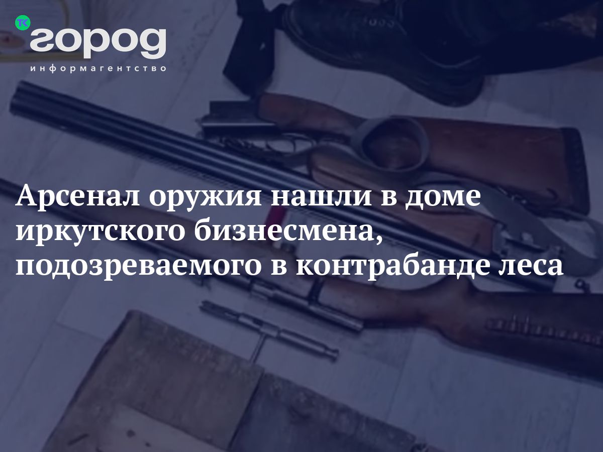 Арсенал оружия нашли в доме иркутского бизнесмена, подозреваемого в  контрабанде леса